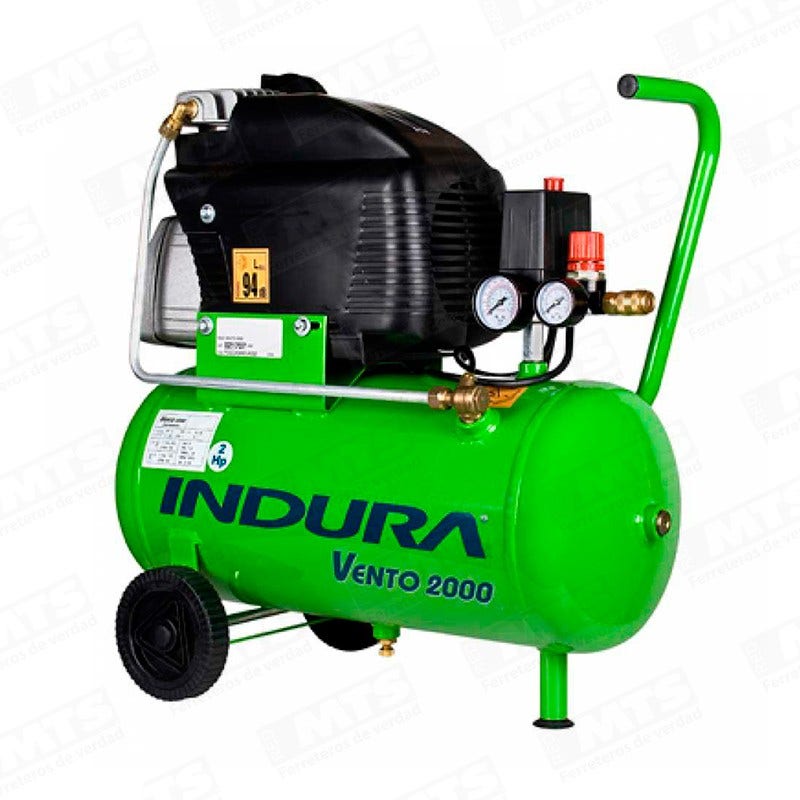 Compresor Indura 24lt Vento 2000   C/kit