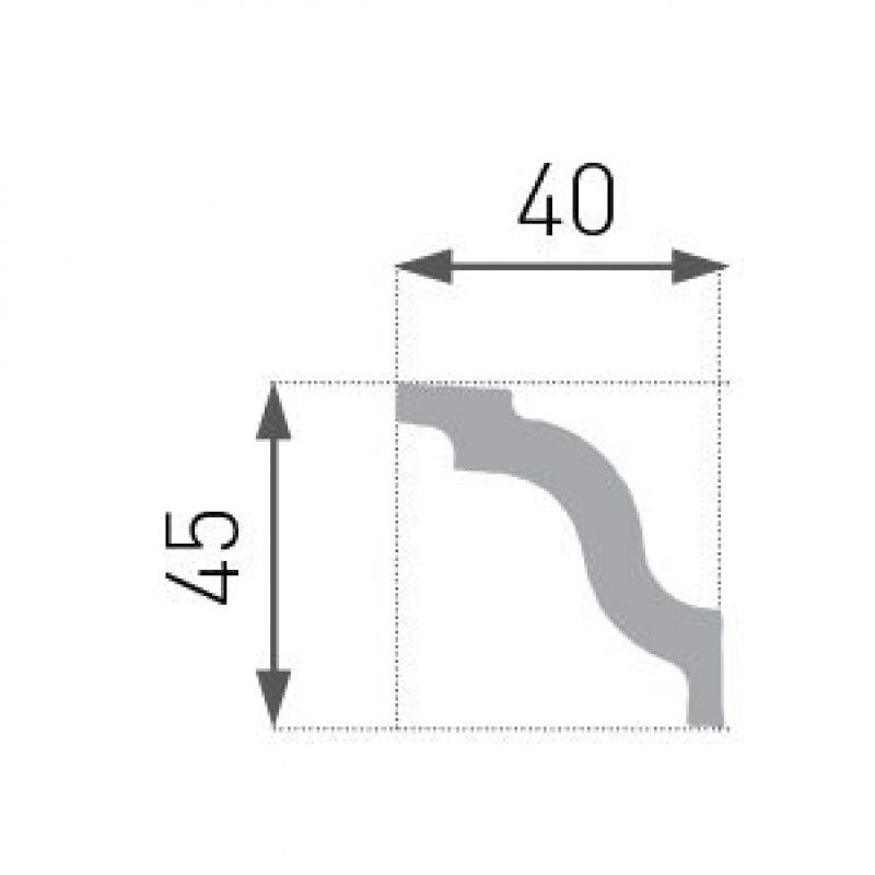 MOLDURA MARBET E5 45*40MM*2MT