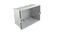 CAJA DIST.EMB.PLAST. OREJ MET.BLANCA/GRIS