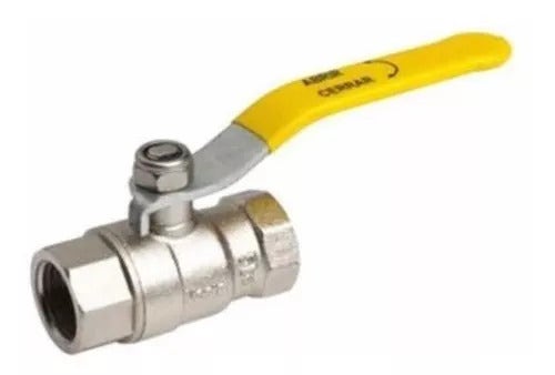Llave Bola Paso Gas 3/8"