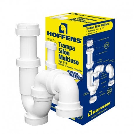 Sifon Trampa S 1.1/2" Plastico  Hoffens 20043