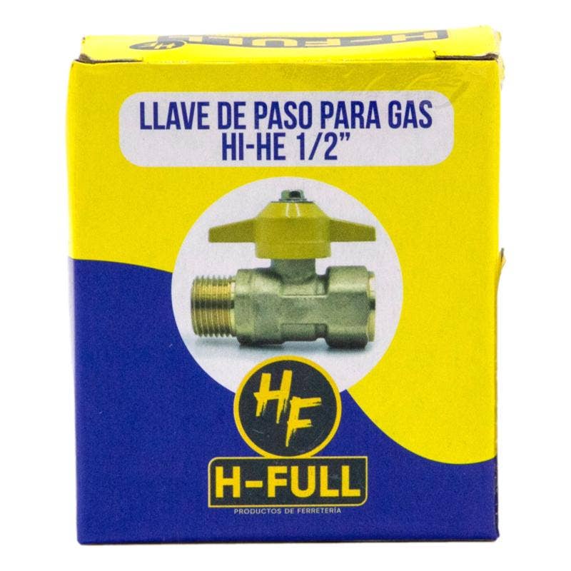Llave Paso Gas He- Hi 1/2"