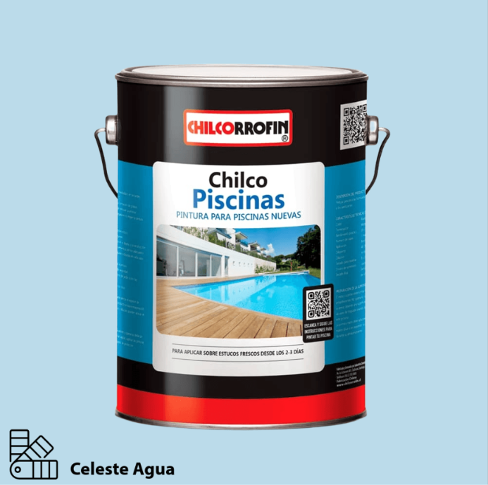 Chilcopiscina Celeste Agua Gln.