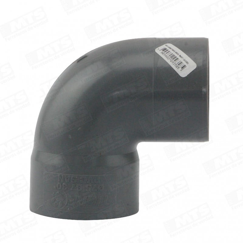 Codo Pvc San.075mm.*90º