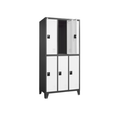 Locker 3 Cuerpos 6 Puertas Blancas Bash