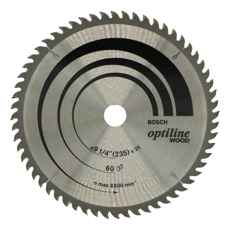 Hoja Sierra 60d 9 1/4 Optiline Wood  Bosch