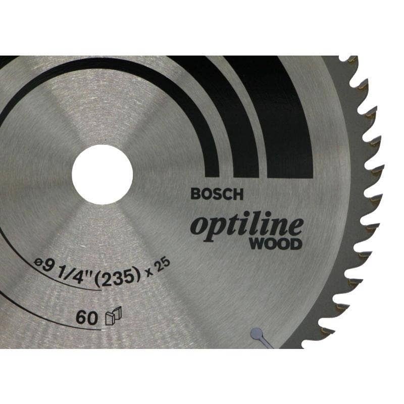 Hoja Sierra 60d 9 1/4 Optiline Wood  Bosch