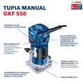 Fresadora De Mano Gkf 550 Bosch