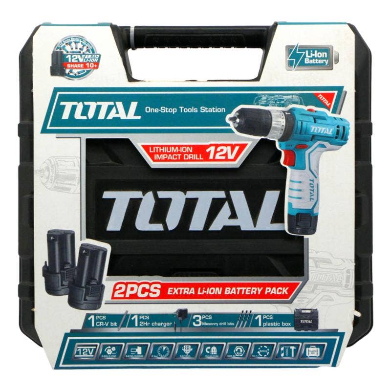 Atornillador Inal. Total 12v Tidli1232 C/maleta