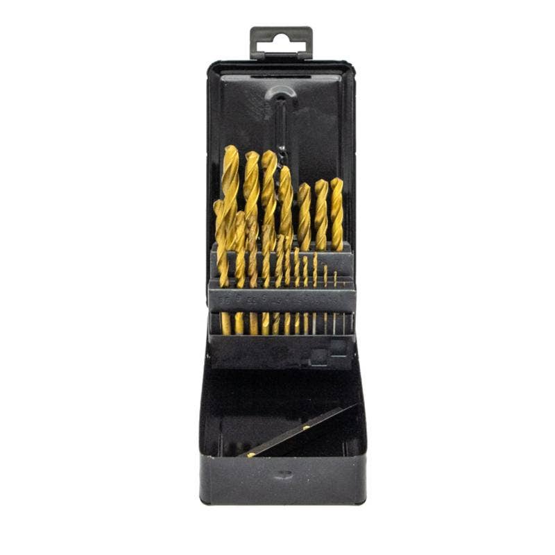 Brocas Hss Jgo 19pzas Caja Metalica "