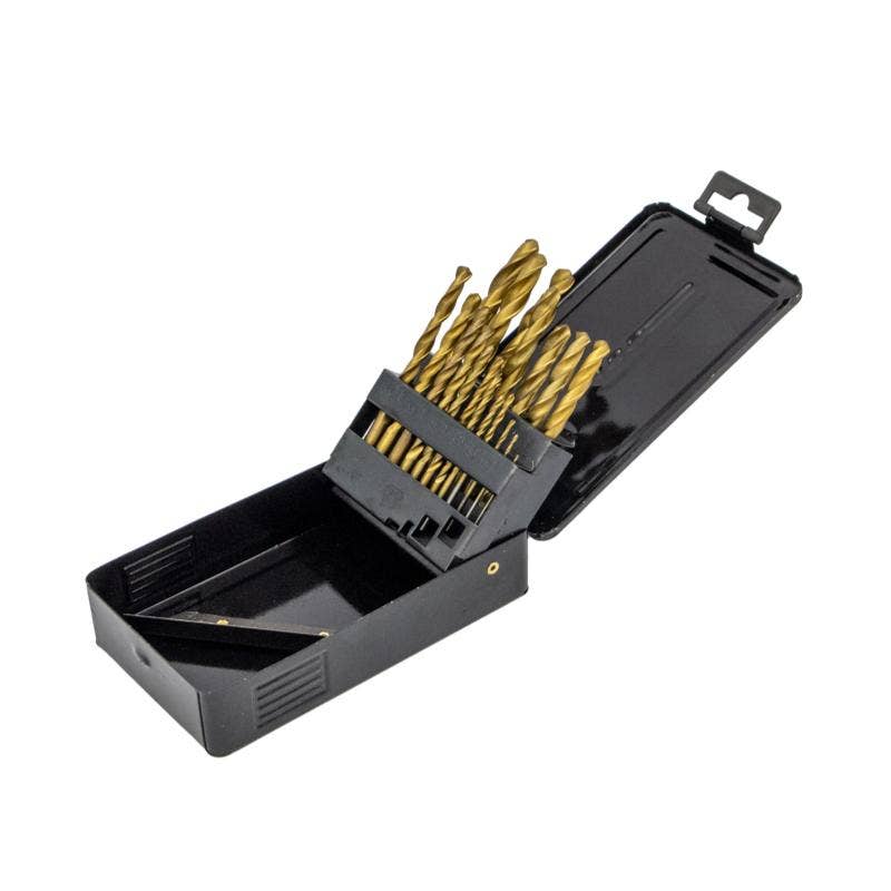 Brocas Hss Jgo 19pzas Caja Metalica "