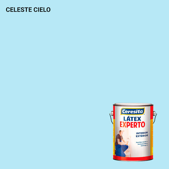 Latex Experto Celeste Cielo Gln