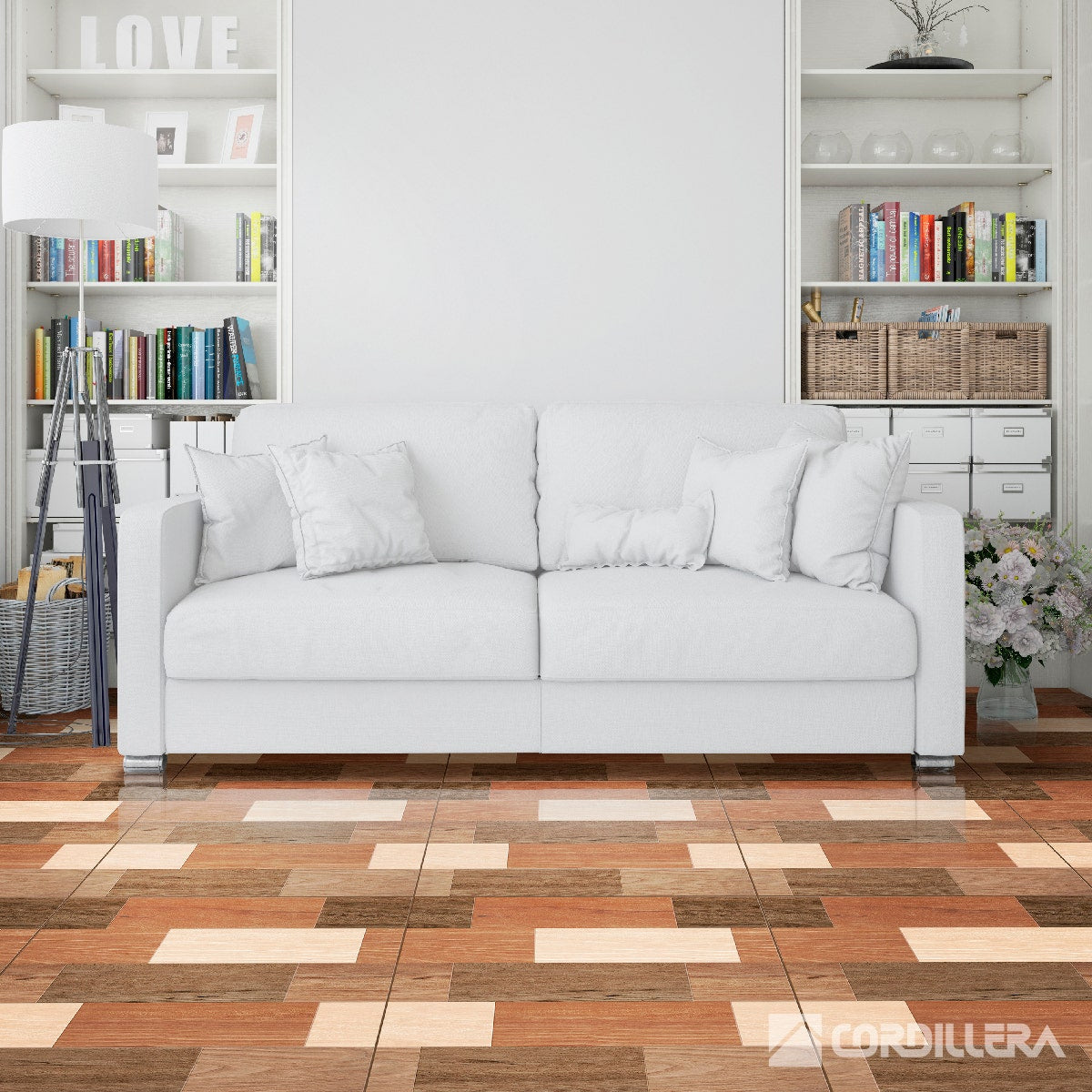 Ceram. 60*60 Parqueton Mix 2.52mt*cj
