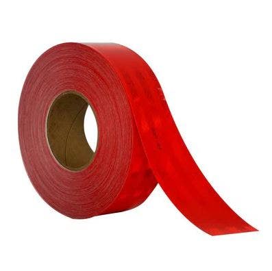 HUINCHA REFLE.ROJA  2" * 45.72MTS ROLLO