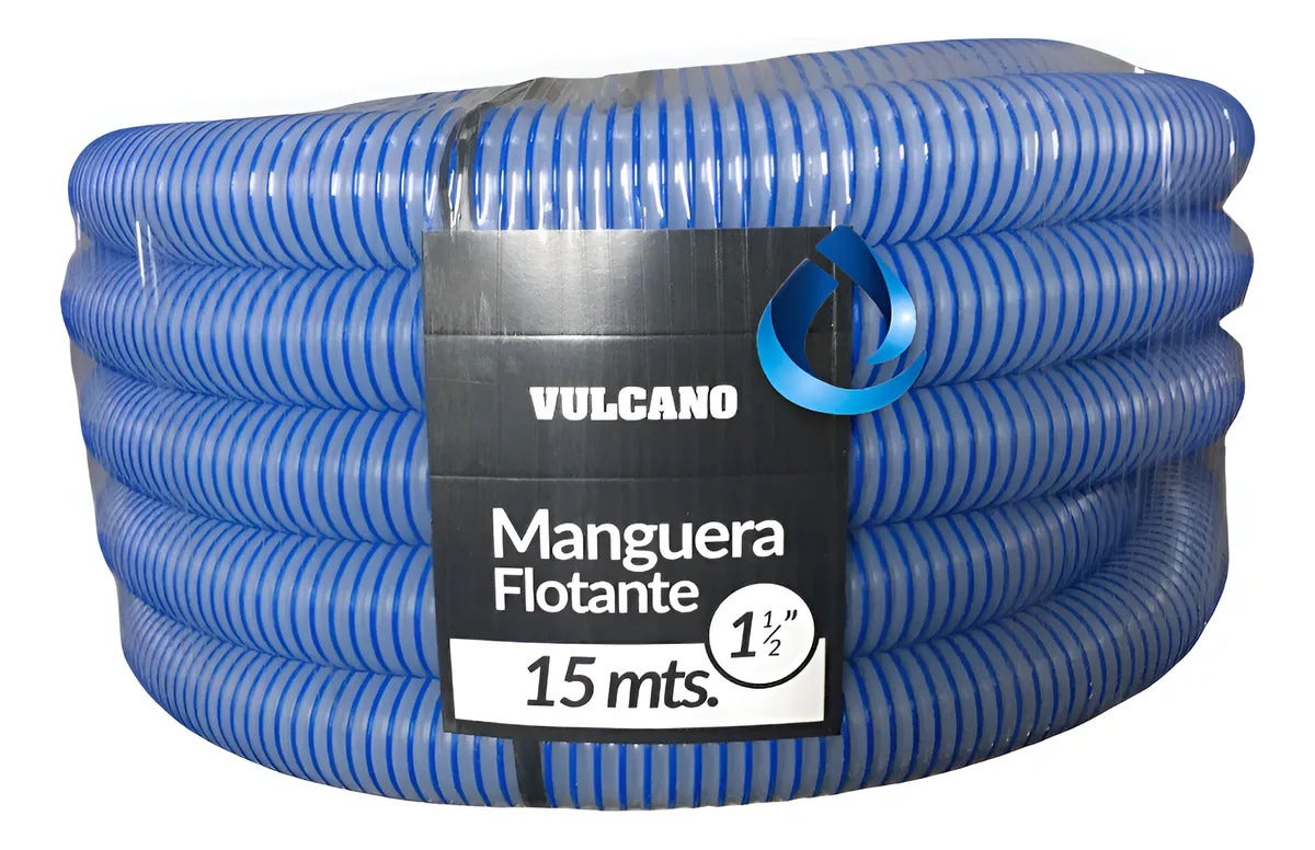 Manguera Piscina 1 1/2 Rollo 15mts C/terminales
