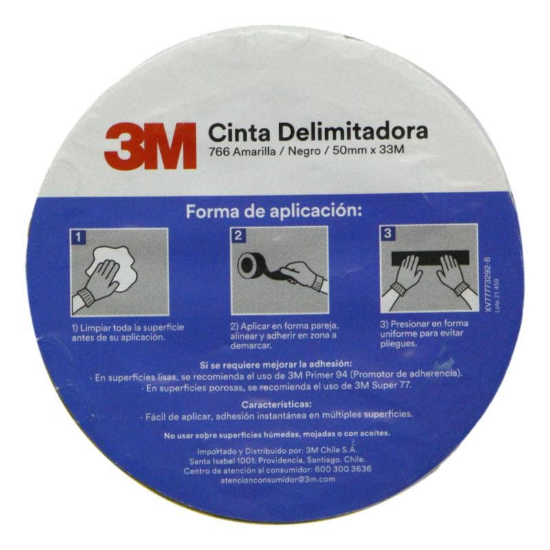 Cinta Demarcatoria  Ama/neg 50mm*33mt 3m