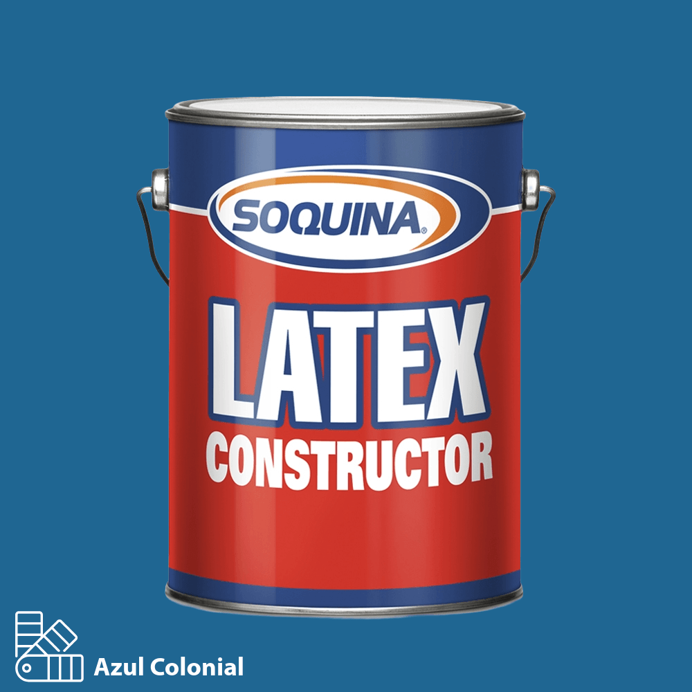 Soquina Latex Const. Azul Colonial Gl