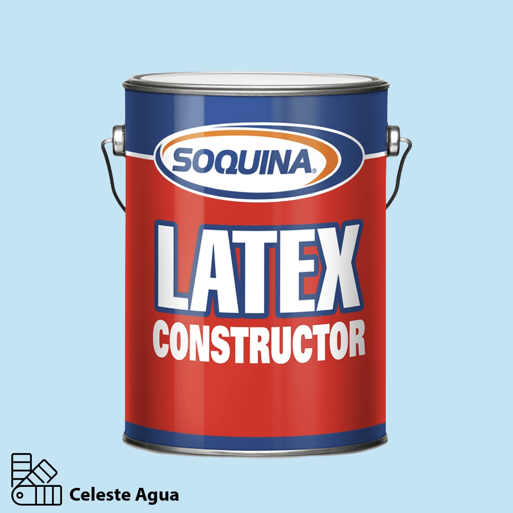 Soquina Latex Const. Celeste Agua Gl