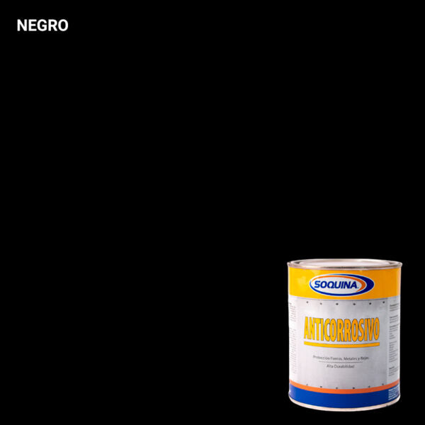 Soquina Anticorrosivo Negro Lt.