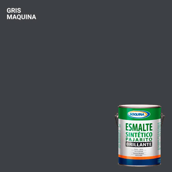 Soquina Esmalte Sintético Paj. Gln. GRIS MAQUINA