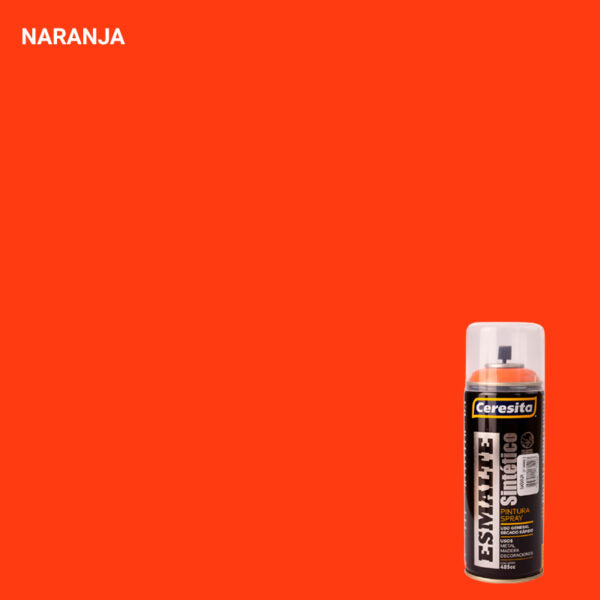 Spray Esmalte 485ml Ceresita Naranja