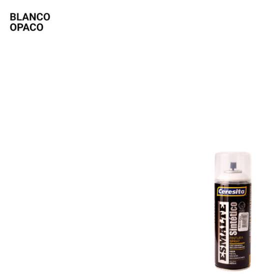 Spray Esmalte 485ml Ceresita  Blanco Opaco