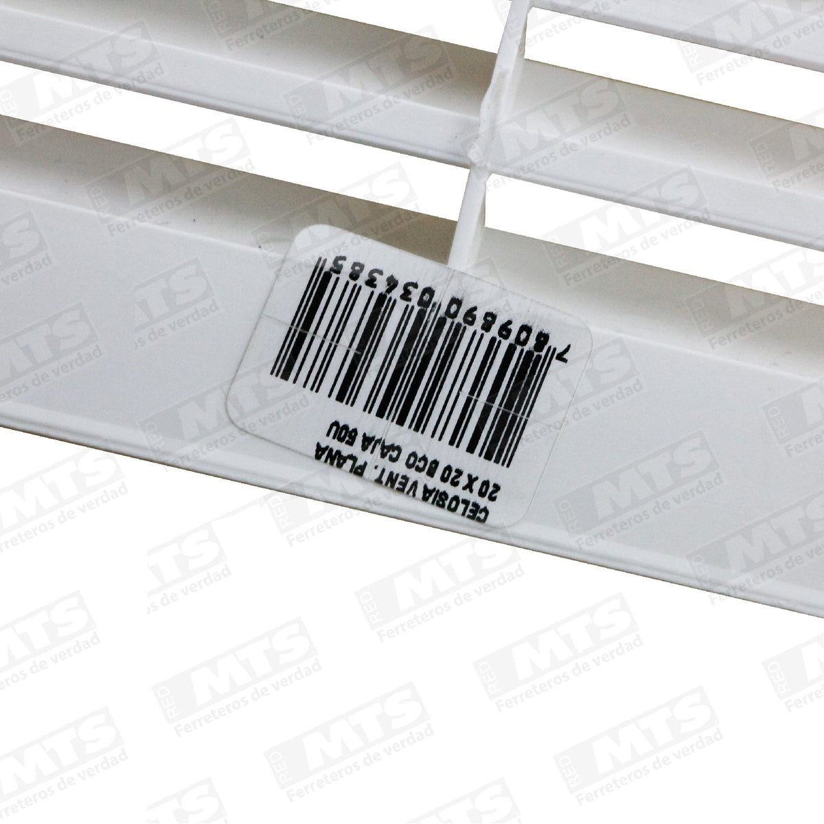 Ventilacion 20*20cm Pvc Blanca